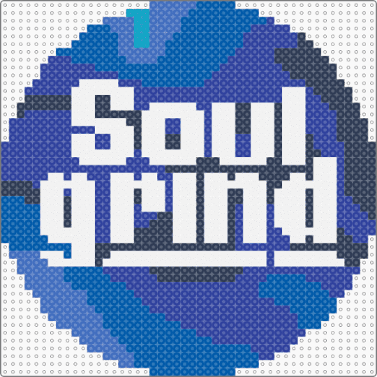 soul grind skate shop perler for cotd - purple,blue,cotdskateparks