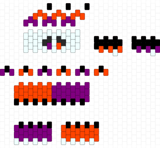 REMIX- mini halloween  clown - pink, red