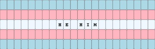 He/him trans cuff ftm - light blue,pink