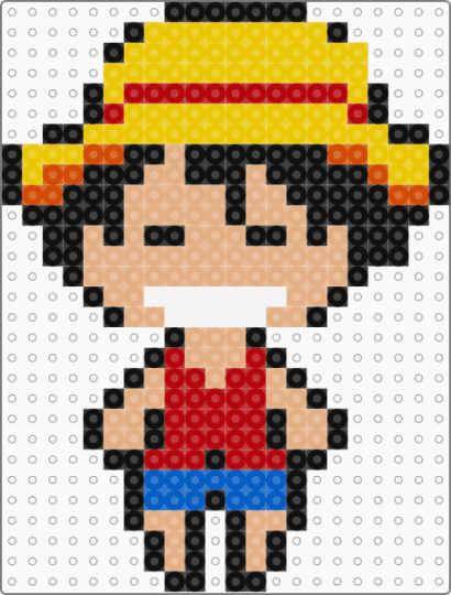 Ruffy grinsend - monkey d luffy,one piece,anime,yellow,beige
