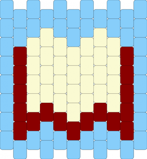 Book mini panel - light blue,red