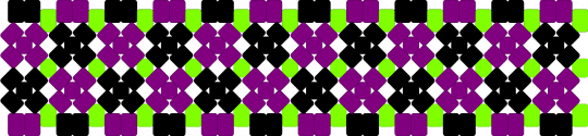 Violet black and green - xbase,cuff,pink,green