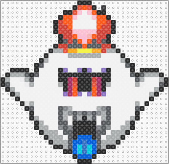 King Boo (Luigi's Mansion 1) - white,orange,blue,colorful,game cube,red gem king boo
