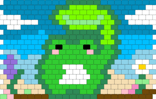 Froggie - green,light blue