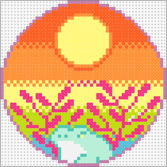 frog - yellow,orange,pink