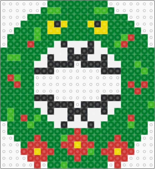 Man Eating Wreath - green