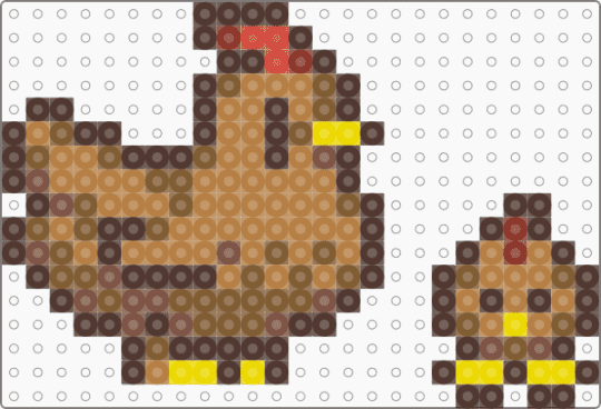 Stardew Valley - Brown Chicken - brown,tan