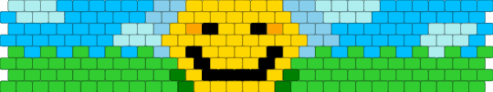 Verity cuff - cuff, cute, easy, green, light blue, minecraft, smile, thatmob, verity, yellow
