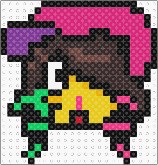 Infected charm-Regretevator - black,pink,brown,regretevator,infected,scene,easy,charm,roblox,neon
