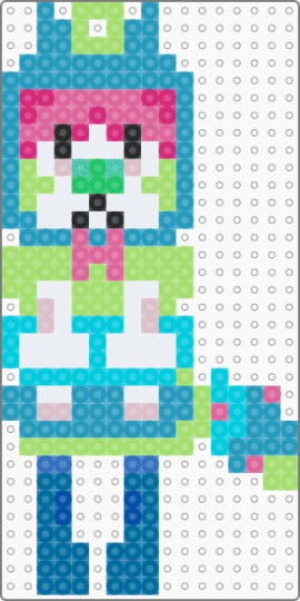 Pilby keychain! - green,light blue,pilby,regretevator,roblox,silly,keychain,easy,bug