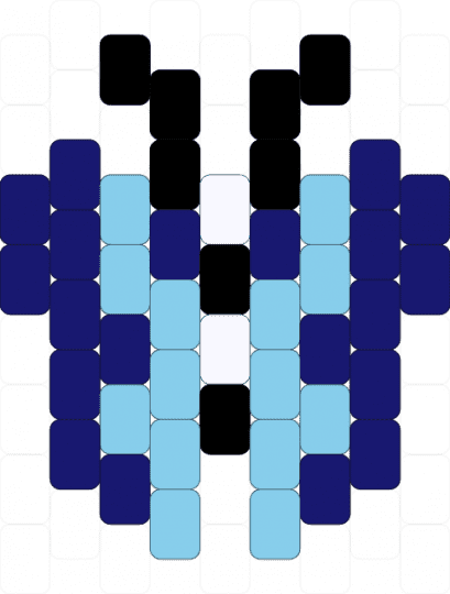 Blue tiger moth - purple,light blue