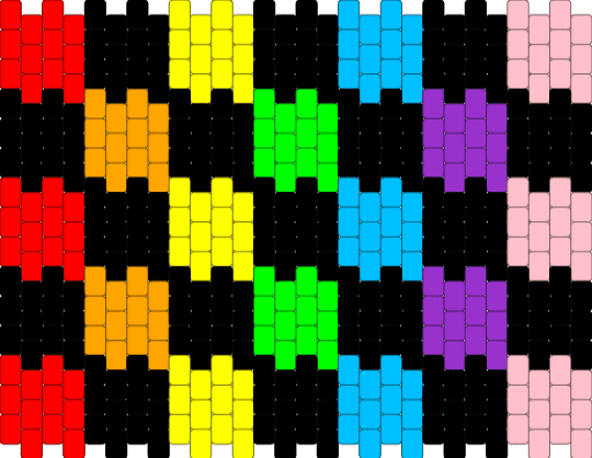 Kandi bag - black,yellow,pink,colorful,kandi