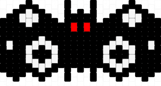 Mothman Bow - black,white,mothman,mothman bow,bow,bowtie