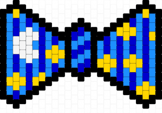 Moon Bow - light blue,purple,five nights at freddys,fnaf,moondrop,moon fnaf,bow,bowtie