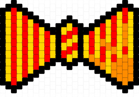 Sun Bow - red,yellow,five nights at freddys,fnaf,sundrop,sun fnaf,bow,bowtie