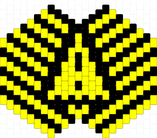 Caution tape mask - black,yellow