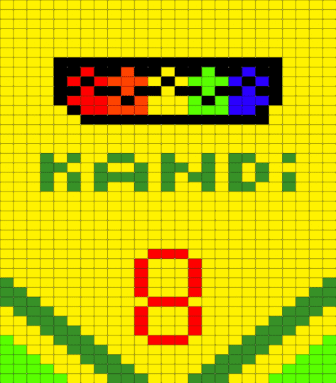 Kandi crayon box bag - yellow