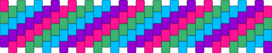 cool coloured cuff - pink,green,light blue,purple