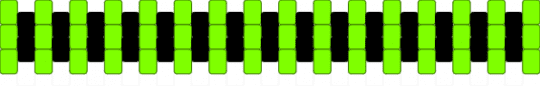 Gir invader Zim Cuff >:3 - black, green