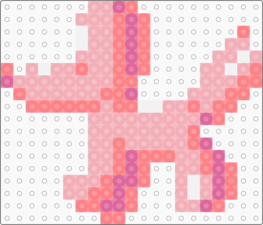 balloon dog pink - beige,red