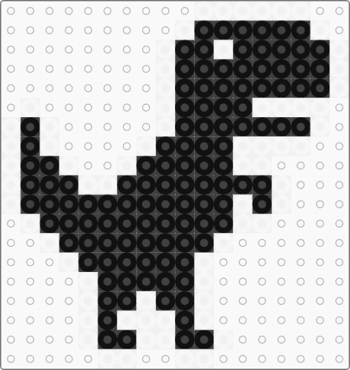 dino - white,black,google,dino,dinosaur