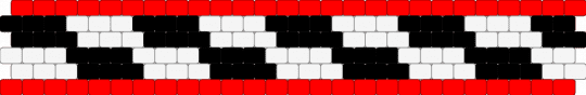 Fnaf checker cuff - red,white,black,fnaf,five nights at freddys