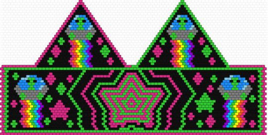 Alien shirt!! - black,pink,green