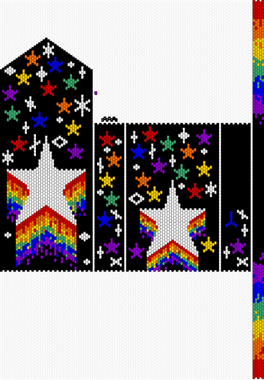 gay star - black, purple, red