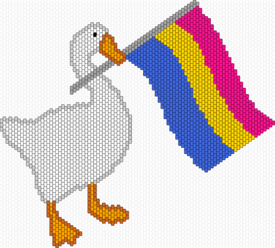 Pan duck - blue,yellow,pink,duck,pan,pride,gay