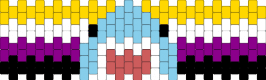 non-binary shark cuff  (REMIX!) - yellow,pink,light blue,non binary,pride,shark,remix,cuff