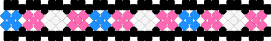 Trans X base - black,light blue,pink,pride,trans,x base