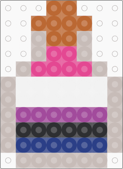 (REMIX) genderfluid potion - beige,pink,perler,genderfluid,pride,potion