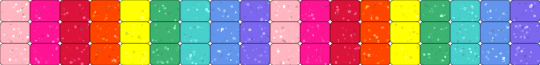 RAINBOW 🌈✨ - pink,red,light blue