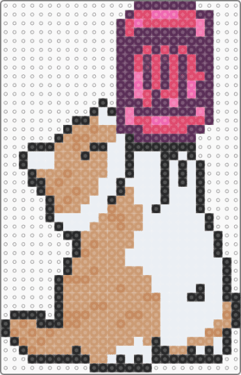 Monster Kitty remix Pink - pink,beige,kitty,monster