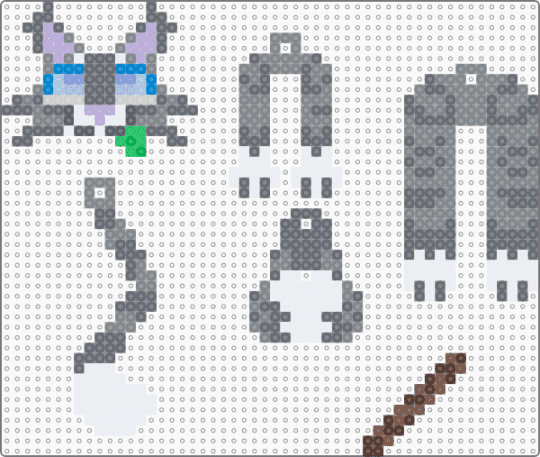 jayfeather (stick ver.) dangle! - gray,jayfeather,warriors,cats,dangle,keychain,charm