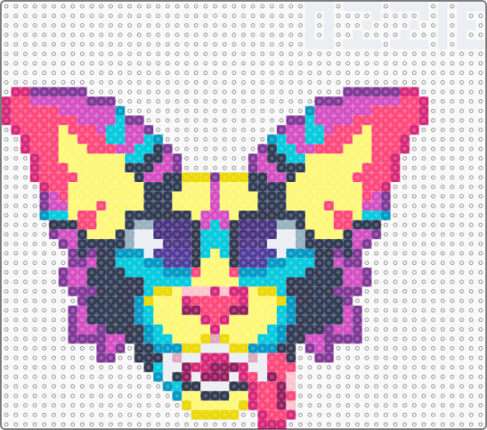 penter the synthwave doggo! - yellow,pink,purple,synthwave,dog,wolf,furry,fursona