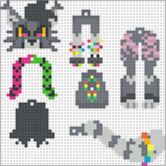 for @kitkatthesilly !! - gray,beige,pink,dangle,furry,fursona,custom,keychain