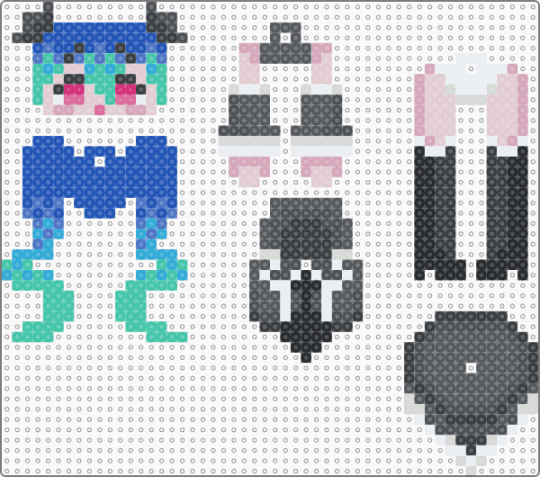 infinity miku dangle! - gray,blue,purple,miku,hatsune miku,vocaloid,teto,kawaii,keychain,anime,cute