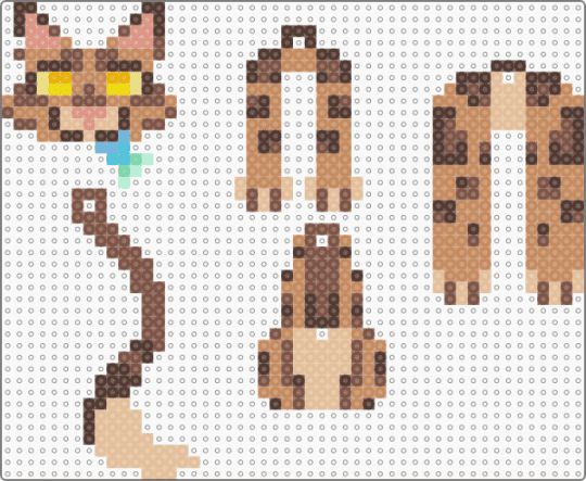 leopardstar dangle! - tan,brown,beige,dangle,keychain,charm,warriors,cat,cute,kawaii