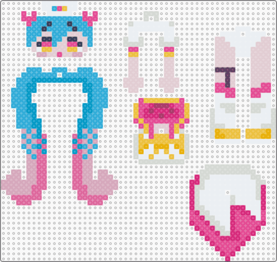 m@gical cure, love shot! miku dangle! - white,light blue,pink,miku,hatsune miku,anime,vocaloid,teto,cute,kawaii,keychain