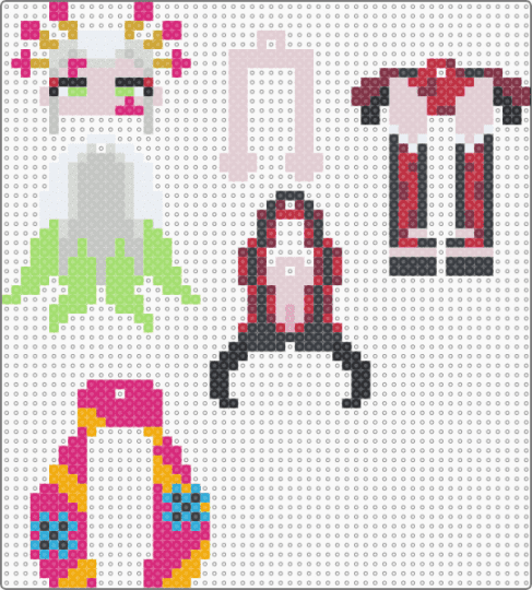 daki dangle! - pink,beige,brown,colorful,daki,gyutaro,demon slayer,anime,keychain,dangle,kawaii,yandere