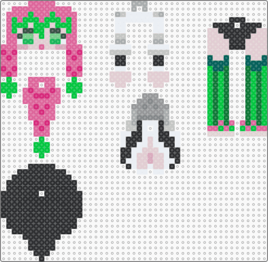 mitsuri kanroji dangle! - pink,green,mitsuri,mitsuri kanroji,demon slayer,demonslayer,kny,kimetsu no yaiba,keychain,anime