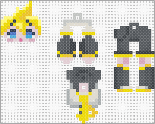 kagamine len dangle! - yellow,gray,beige,miku,hatsune miku,vocaloid,keychain,anime,kawaii,kagamine len