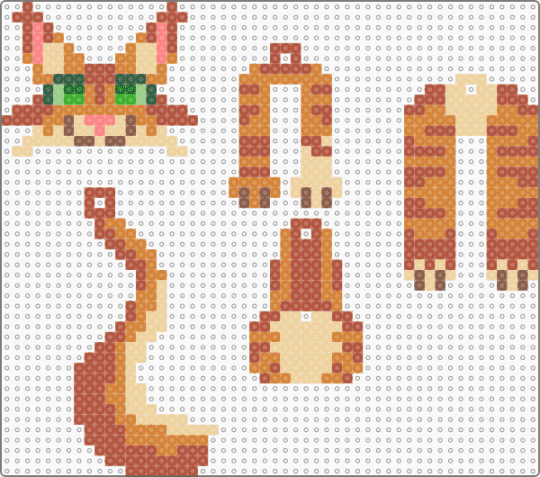 squirrelflight dangle! - orange,red,beige,warriors,dangle,cat,cats,cute,kawaii,keychain,charm
