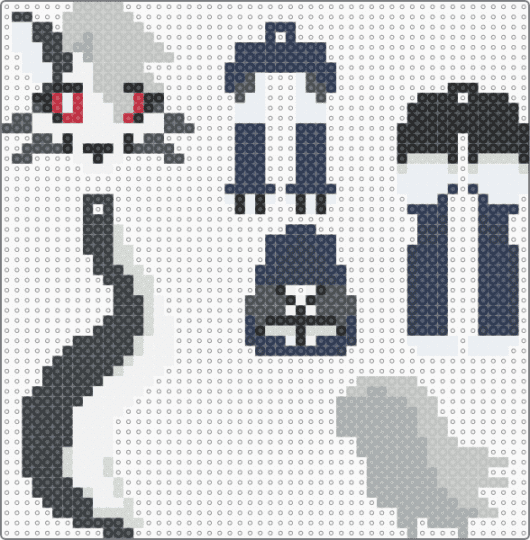 loona dangle! - purple,loona,hazbin,helluva,helluva boss,hazbin hotel,werewolf,hellhound,keychain