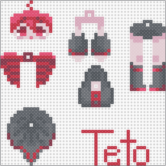 teto dangle! - red,gray,teto,kasane teto,vocaloid,sekai,project diva,miku,hatsune miku,singer