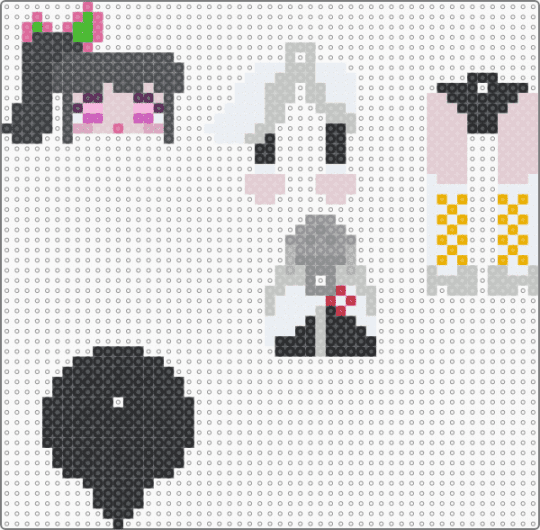 kanao tsuyuri dangle! - white,gray,beige,kanao,shinobu,kanae,butterfly,keychain,anime,demon slayer,demonslayer