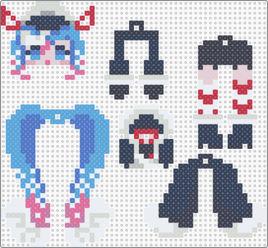 snow miku 2022 dangle! - blue,light blue,purple,keychain,miku,hatsune miku,snow,winter,anime,cute,kawaii