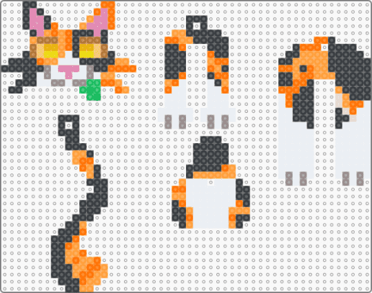 spottedleaf dangle! - white,orange,spottedleaf,wcue,warriors,cat,cute,dangle,keychain,character