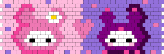 kuromi and my melody - pink